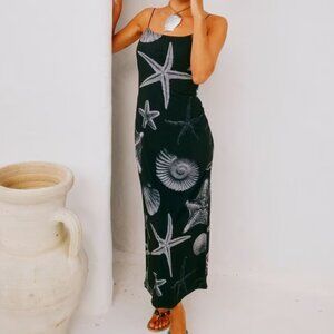 Never Fully Dressed Seashell Mesh Cami Dress